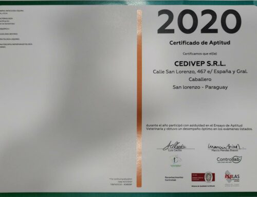 CEDIVEP recibe certificado internacional de Control de Calidad!